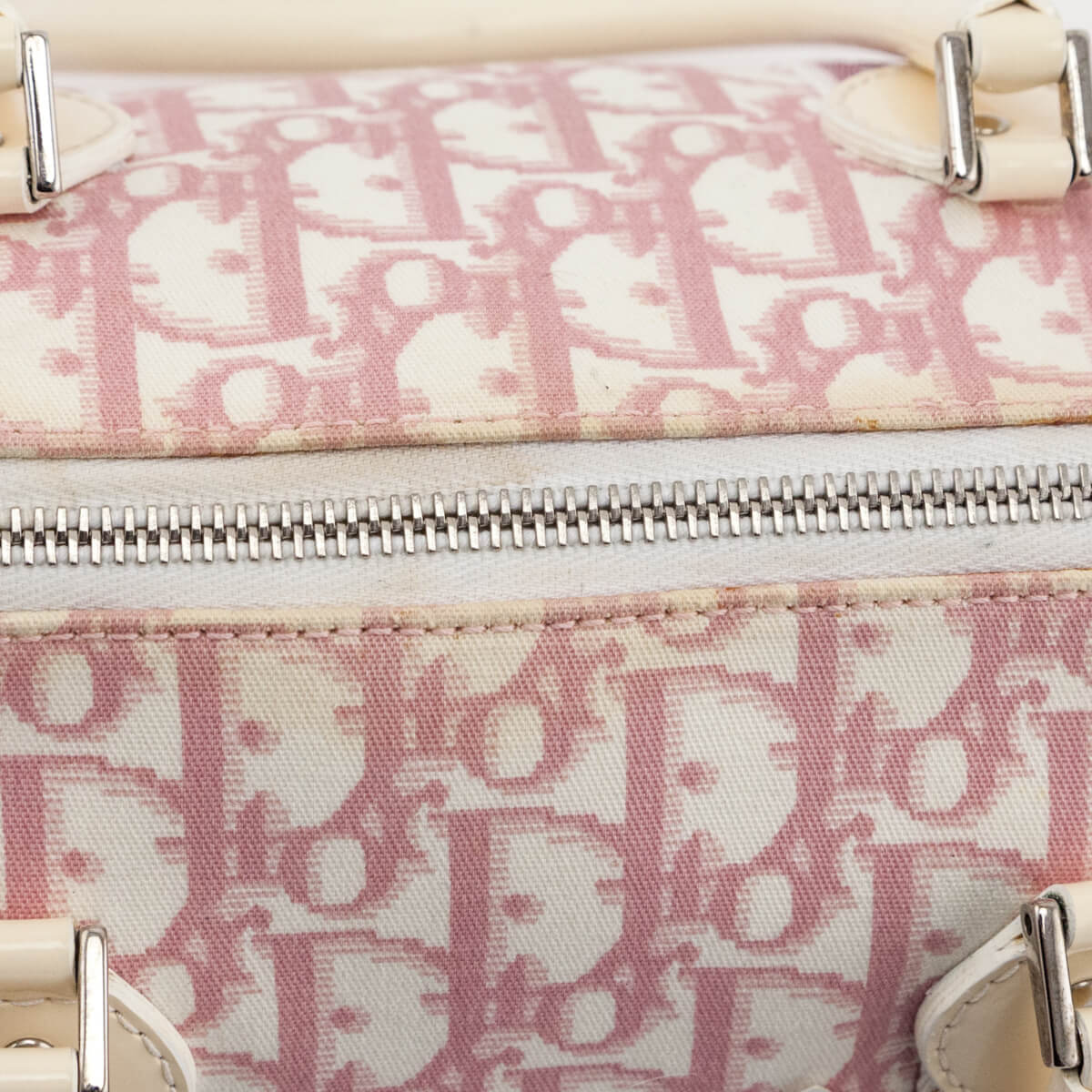 Authentic CHRISTIAN DIOR boston bag pink/ white colour, in Fulham, London