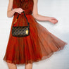 Carolina Herrera Burnt Orange Silk Strapless Dress Size L | US 10 - Love that Bag etc - Preowned Authentic Designer Handbags & Preloved Fashions