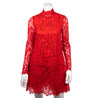 Dolce & Gabbana Red Lace Long Sleeve Mini Dress Size XS | IT 40 - Love that Bag etc - Preowned Authentic Designer Handbags & Preloved Fashions