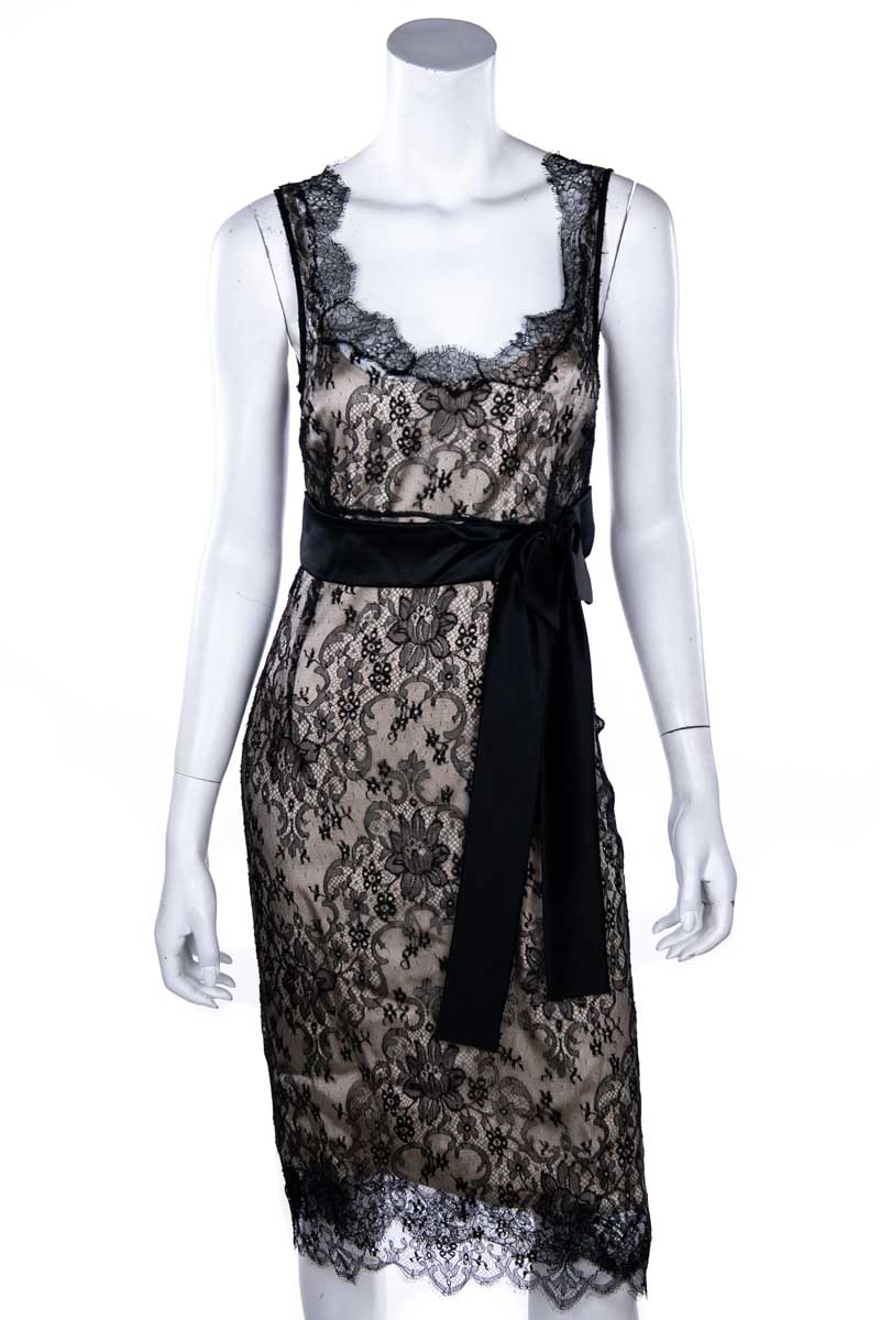 Dolce & Gabbana Black Lace Overlay Dress Size S - Love that Bag etc - Preowned Authentic Designer Handbags & Preloved Fashions