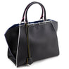 Fendi Black Smooth Calfskin Multicolor Contrast-Trim 3jours Bag - Love that Bag etc - Preowned Authentic Designer Handbags & Preloved Fashions