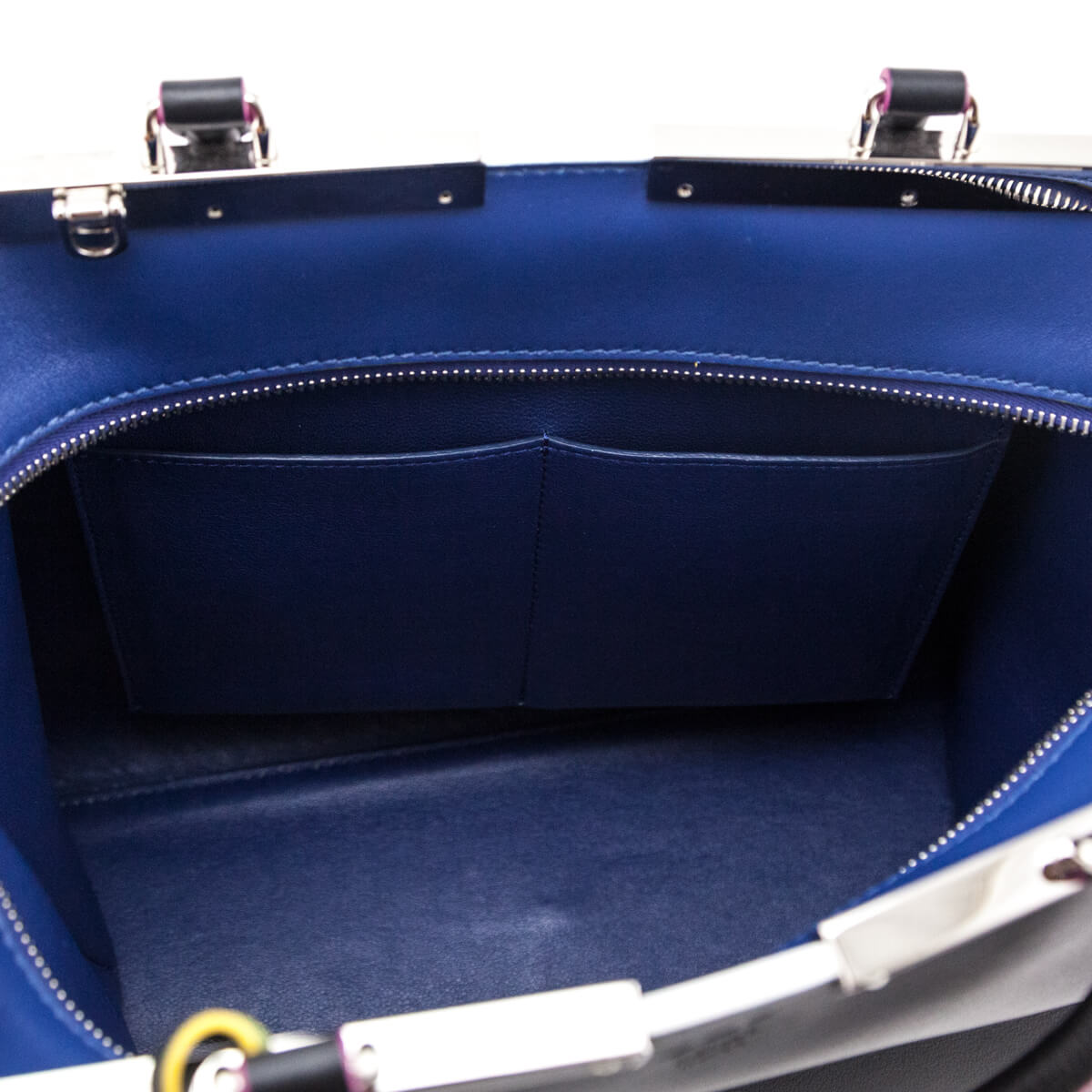 Fendi Black Smooth Calfskin Multicolor Contrast-Trim 3jours Bag - Love that Bag etc - Preowned Authentic Designer Handbags & Preloved Fashions