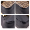 Fendi Black & Mogano Panna Calfskin Glazed Fabric FF 1974 Double F Shoulder Bag - Love that Bag etc - Preowned Authentic Designer Handbags & Preloved Fashions