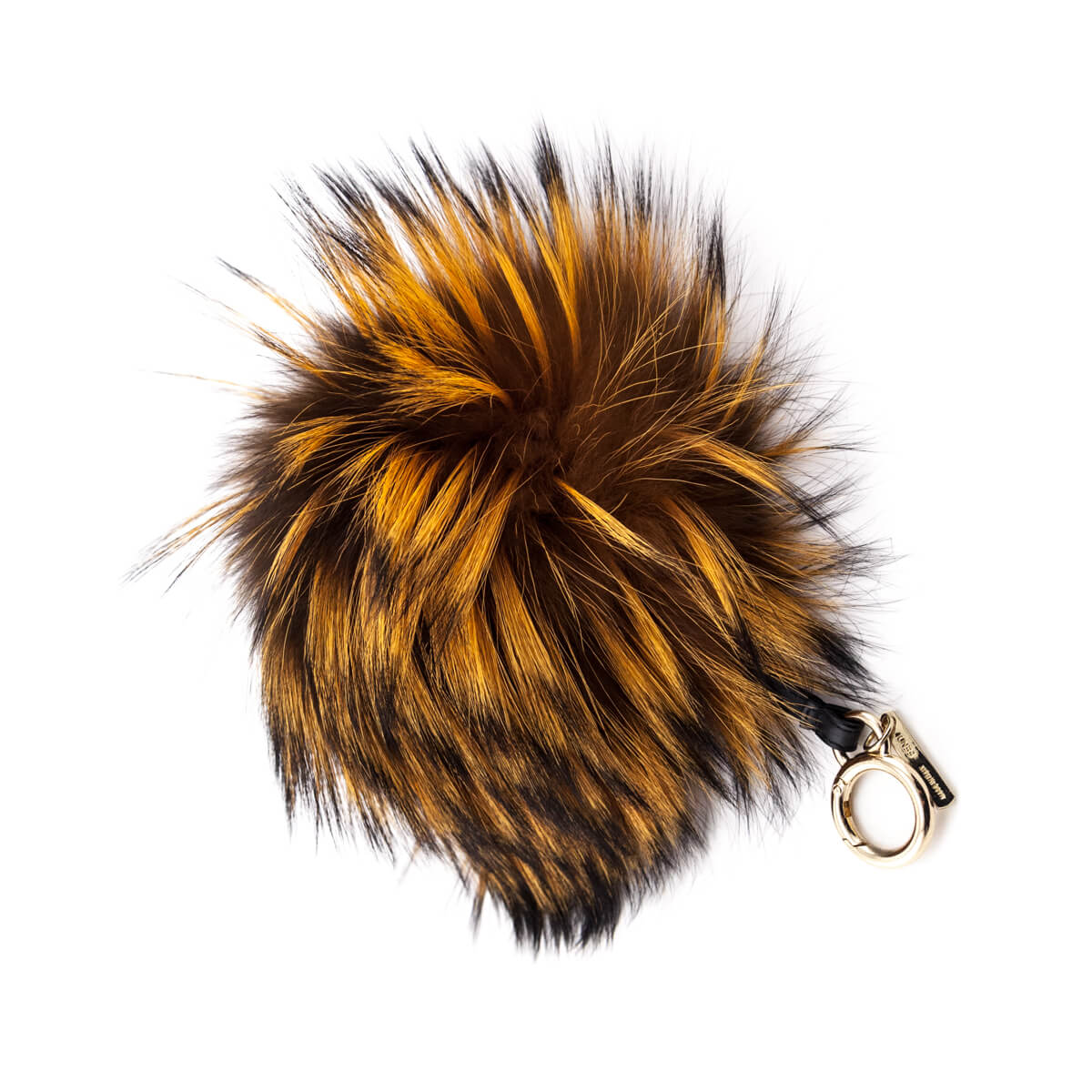 Fendi Brown Fox Fur Bag Bugs Bag Charm