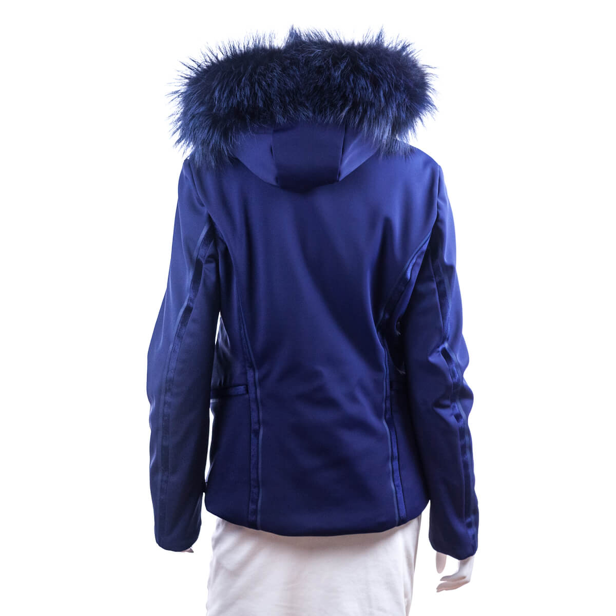 Fendi Navy Fur Trim Hooded Ski Jacket Size L | US 10 - Love that Bag etc - Preowned Authentic Designer Handbags & Preloved Fashions