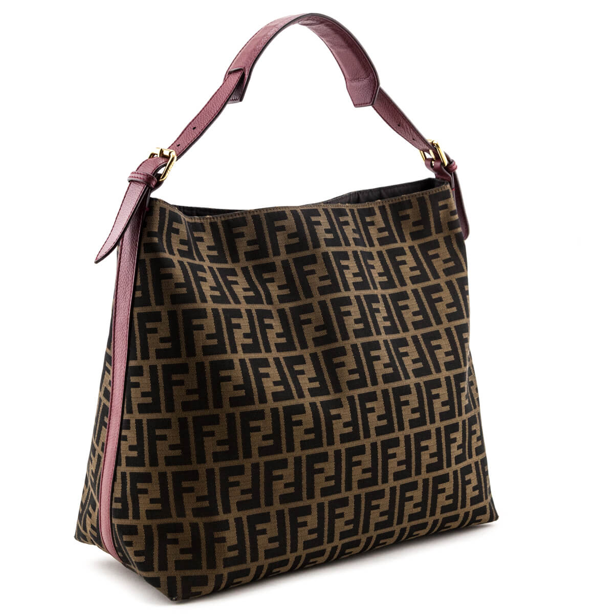 FENDI Zucca Canvas Large Hobo Bag Tobacco-US