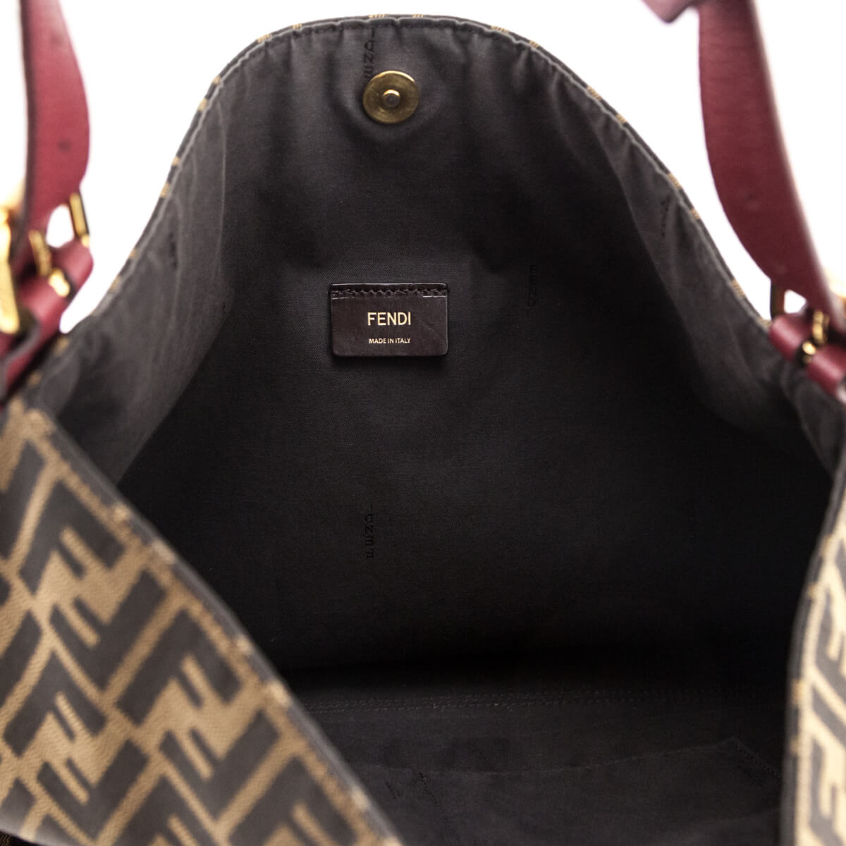 FENDI Zucca Canvas Large Hobo Bag Tobacco-US