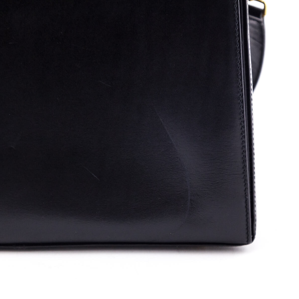 Ferragamo Black Smooth Calfskin Gancini Top Handle Bag - Love that Bag etc - Preowned Authentic Designer Handbags & Preloved Fashions