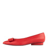 Ferragamo Red Viva Bow Ballet Flats Size US 5.5 - Love that Bag etc - Preowned Authentic Designer Handbags & Preloved Fashions