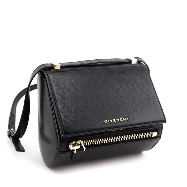 Givenchy Black Textured Calfskin Mini Pandora Box Bag - Shop Givenchy