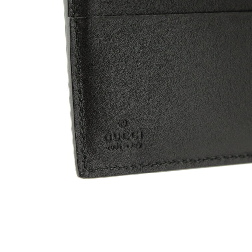 GUCCI GG Supreme French Flap Wallet Pearl Studded 431480