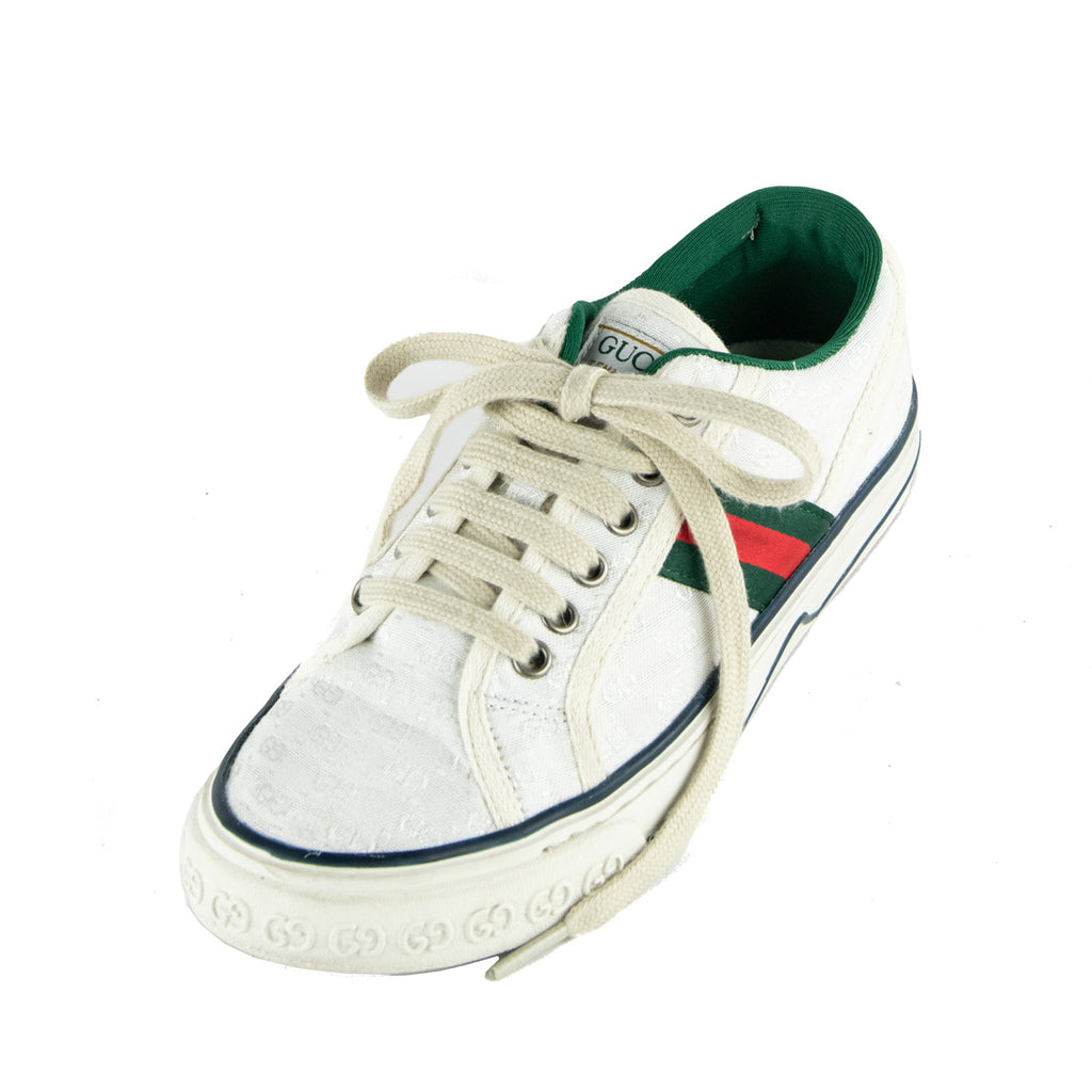 Gucci Beige Tennis 1977 Sneakers - Shop Preowned Gucci Sneakers Canada