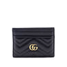 Gucci Black Calfskin Matelasse GG Marmont Card Holder - Love that Bag etc - Preowned Authentic Designer Handbags & Preloved Fashions