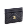 Gucci Black Calfskin Matelasse GG Marmont Card Holder - Love that Bag etc - Preowned Authentic Designer Handbags & Preloved Fashions