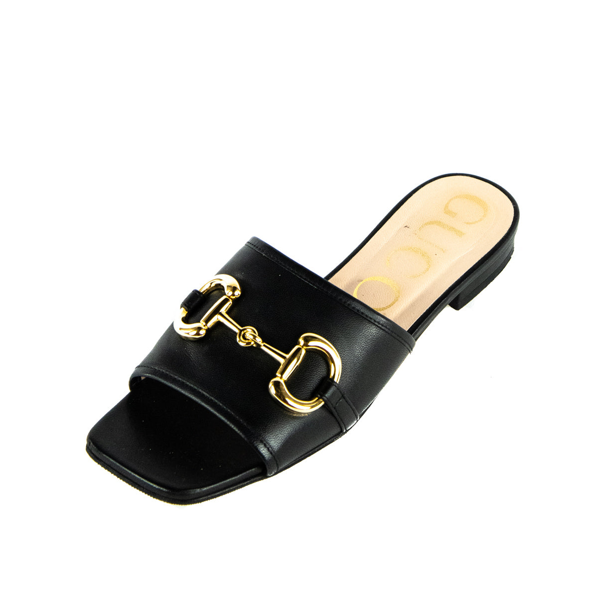 Gucci Black Leather Horsebit Sandals Size US 6.5 | EU 36.5 - Love that Bag etc - Preowned Authentic Designer Handbags & Preloved Fashions