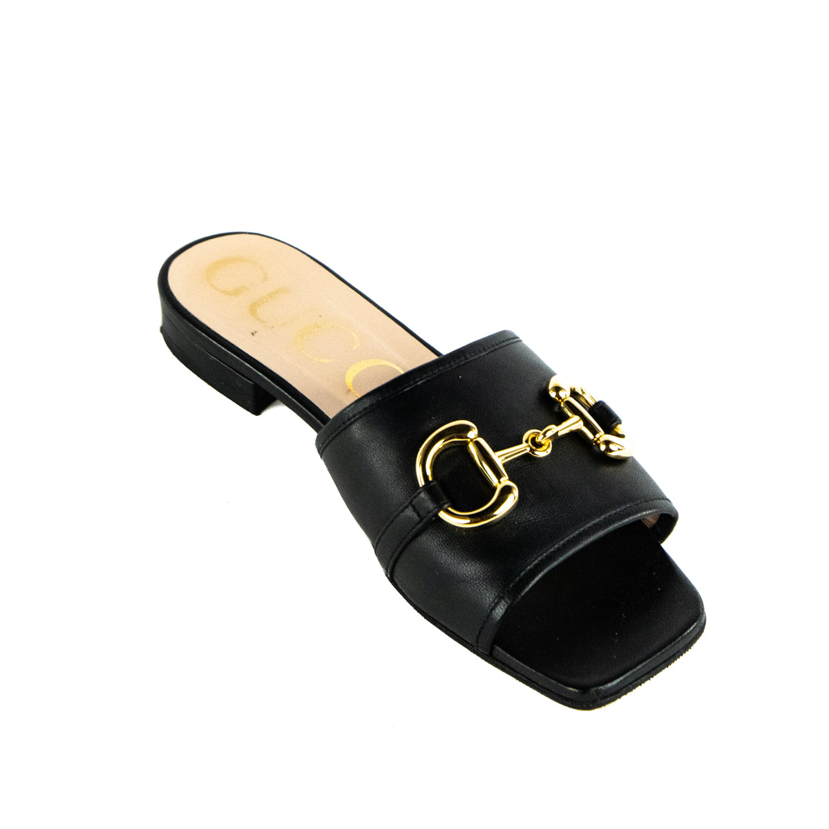 Gucci Black Leather Horsebit Sandals Size US 6.5 | EU 36.5 - Love that Bag etc - Preowned Authentic Designer Handbags & Preloved Fashions