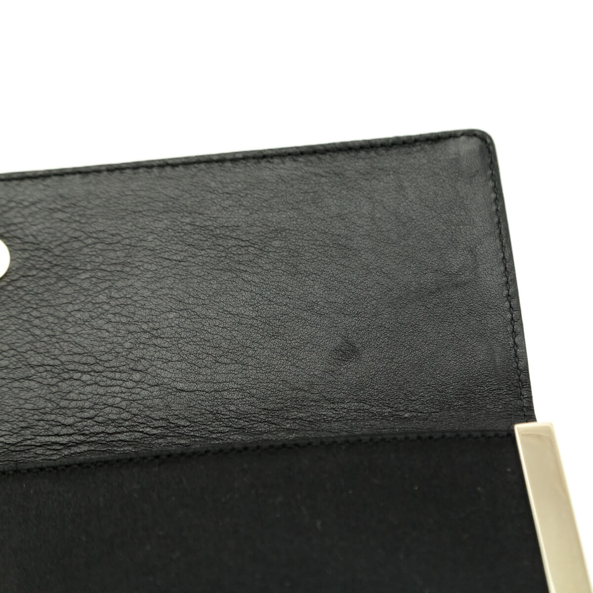 Gucci Black Satin Signature Clutch - Preowned Gucci Handbags Canada