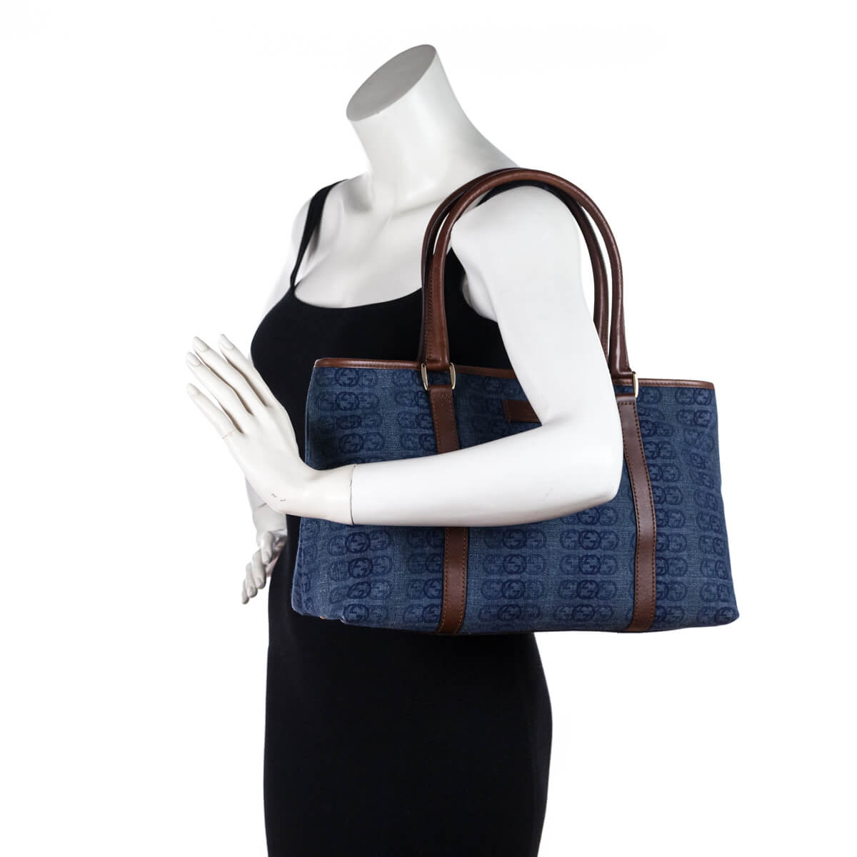 Gucci Blue Large GG Nylon Off the Grid Tote Pony-style calfskin Cloth  ref.958261 - Joli Closet