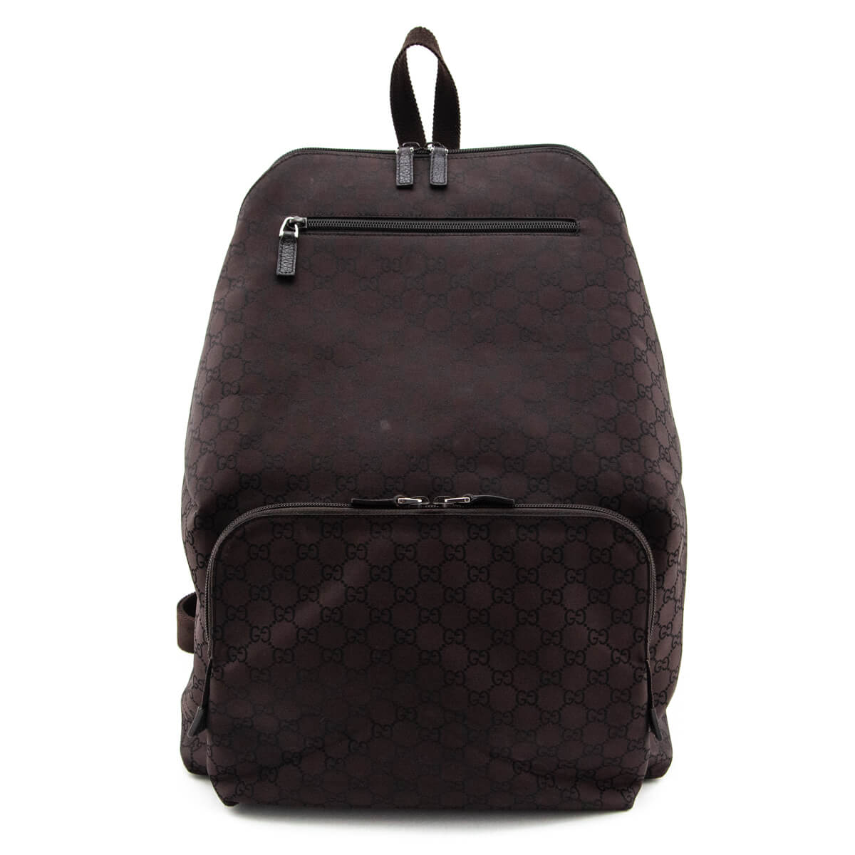 Gucci Brown GG Monogram Wool Backpack – Savonches
