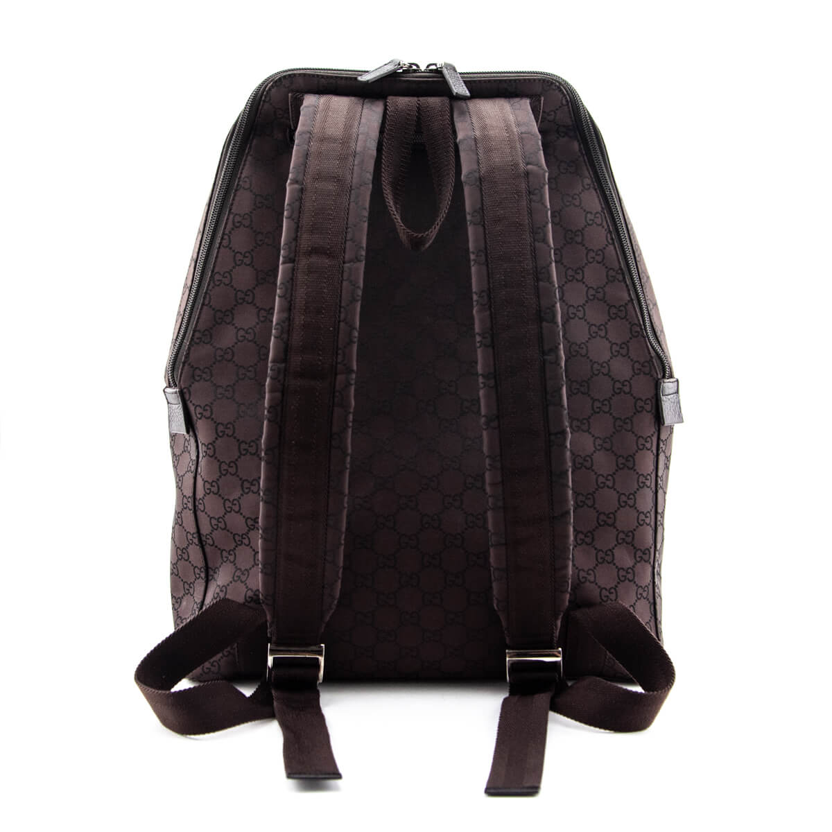 Gucci Brown GG Monogram Wool Backpack – Savonches