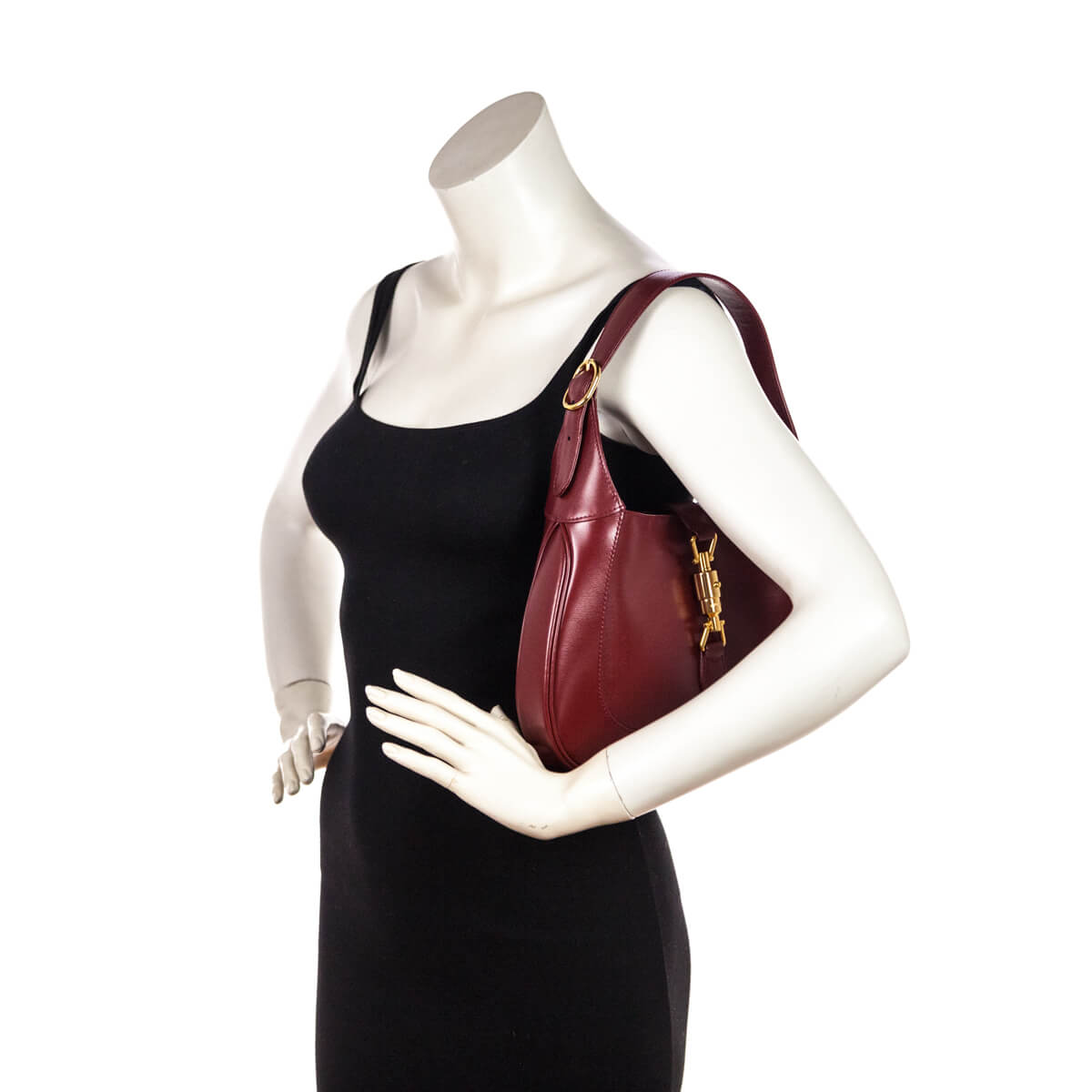 Gucci Cherry Red Calfskin Small Jackie 1961 Hobo - Love that Bag etc - Preowned Authentic Designer Handbags & Preloved Fashions