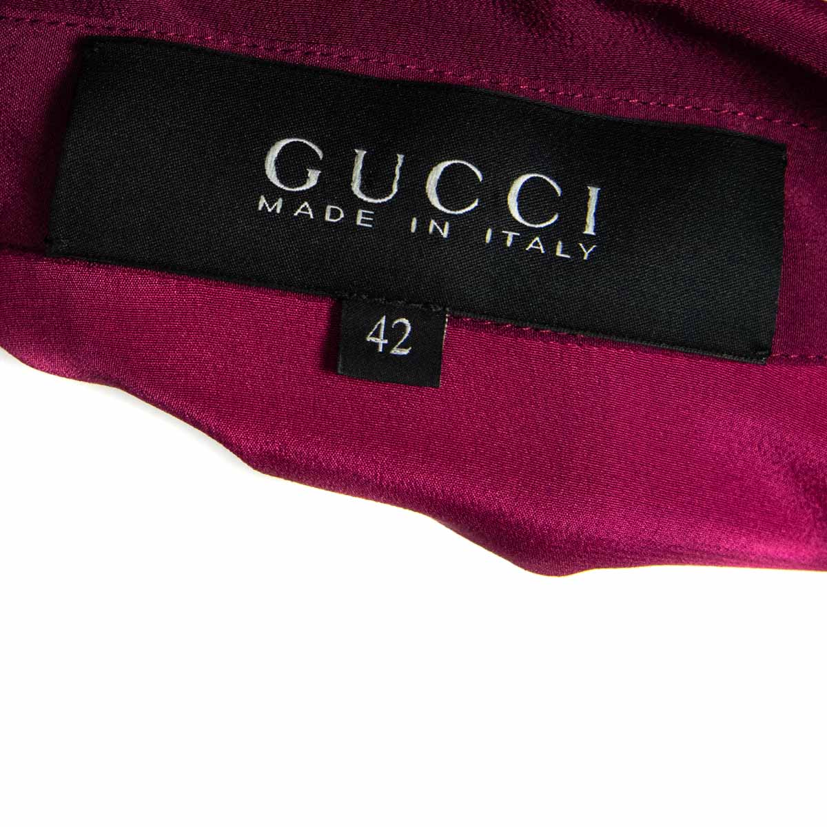 Gucci Pink Silk Shirt Dress - Shop Authentic Gucci in Canada