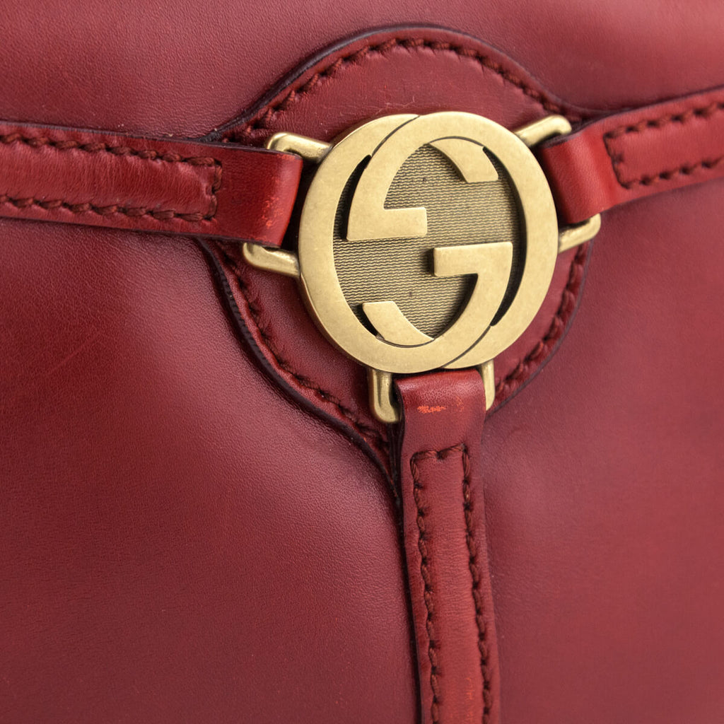 Gucci Reins Leather Hobo Shoulder Bag Red – Blooming Resale