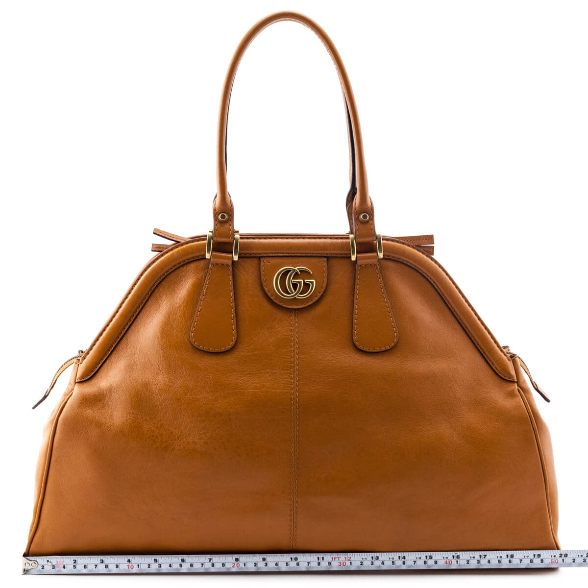 Gucci Tan Leather Large Re(Belle) Bag - Preloved Gucci Handbags Canada