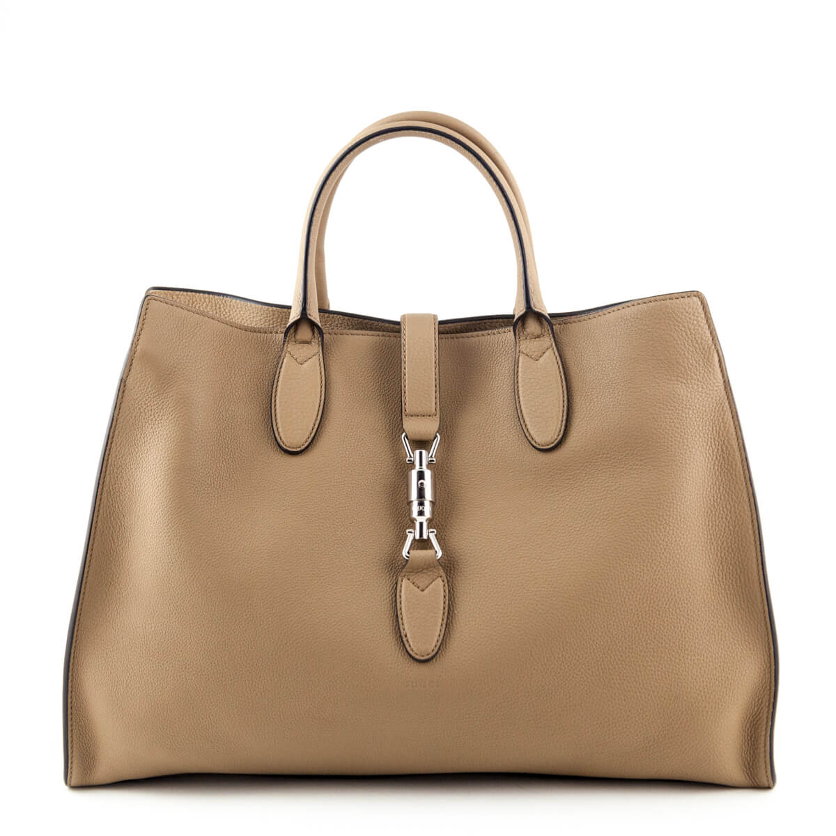 Gucci Camel Soft Leather Large Jackie Top Handle Bag - Love that Bag etc - Preowned Authentic Designer Handbags & Preloved Fashions