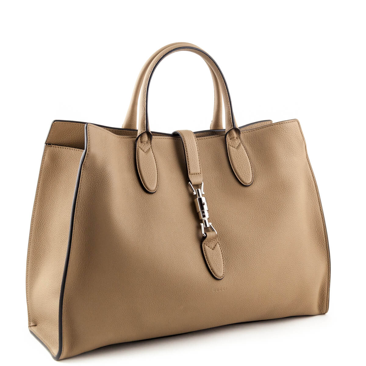 Gucci Camel Soft Leather Large Jackie Top Handle Bag - Love that Bag etc - Preowned Authentic Designer Handbags & Preloved Fashions