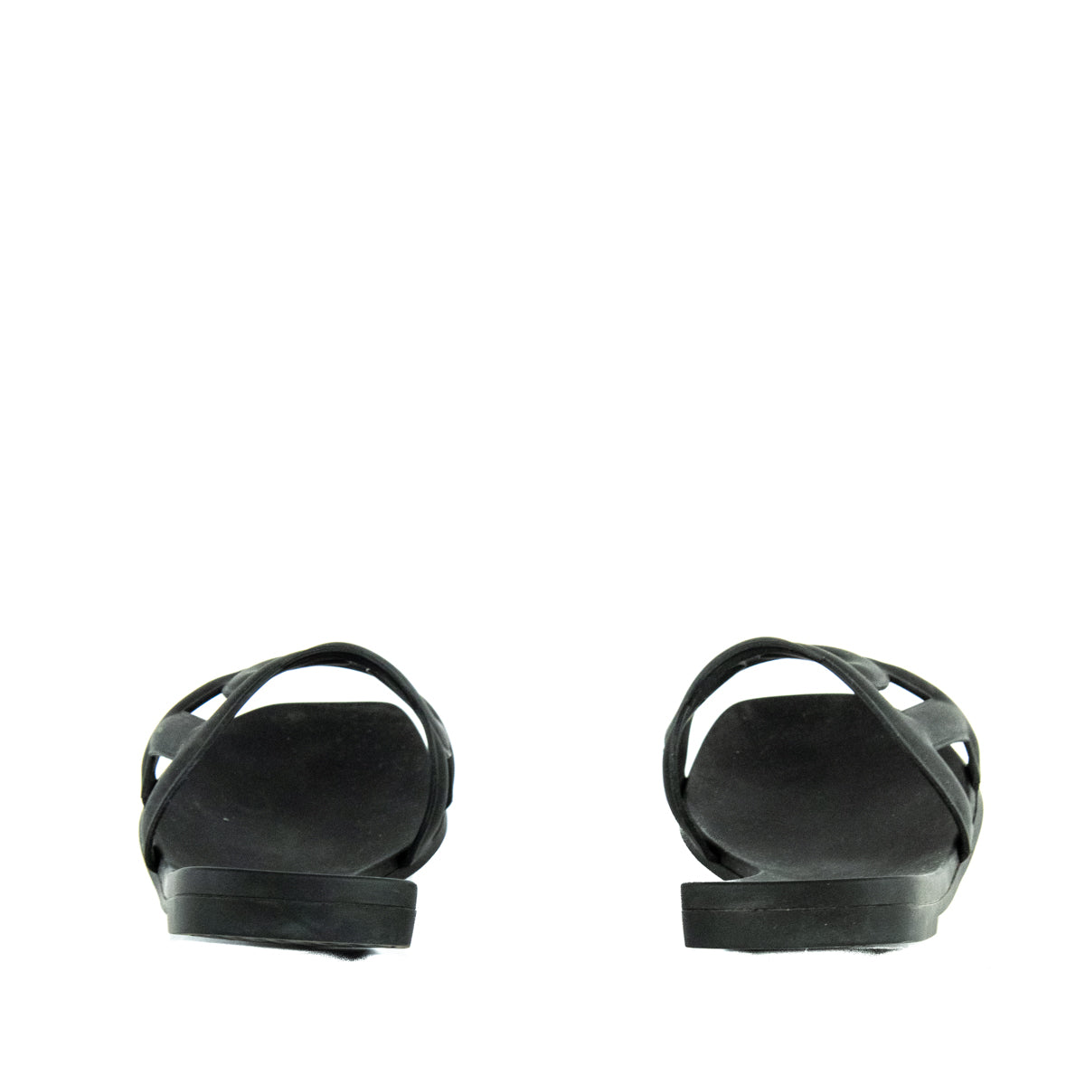 Hermes Black Aloha Rubber Slide Sandals Size US 7 | EU 37 - Love that Bag etc - Preowned Authentic Designer Handbags & Preloved Fashions