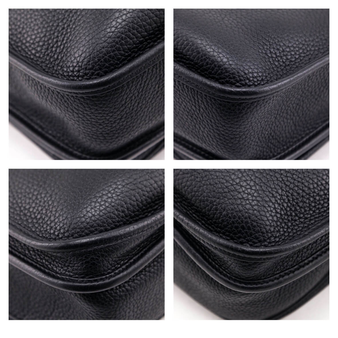 Hermes Black Clemence Evelyne III PM 29 - Love that Bag etc - Preowned Authentic Designer Handbags & Preloved Fashions