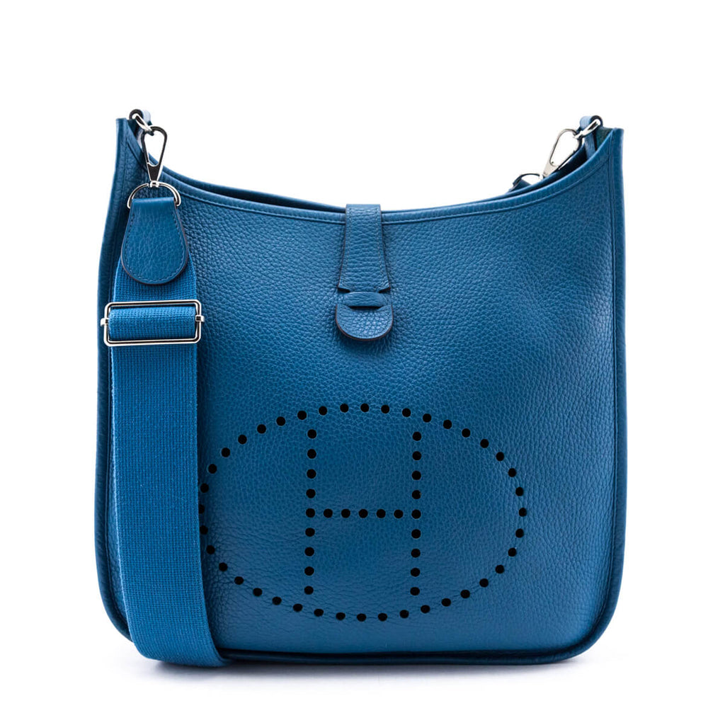 Hermes Clemence Evelyne III 29 Bleu Pale– TC