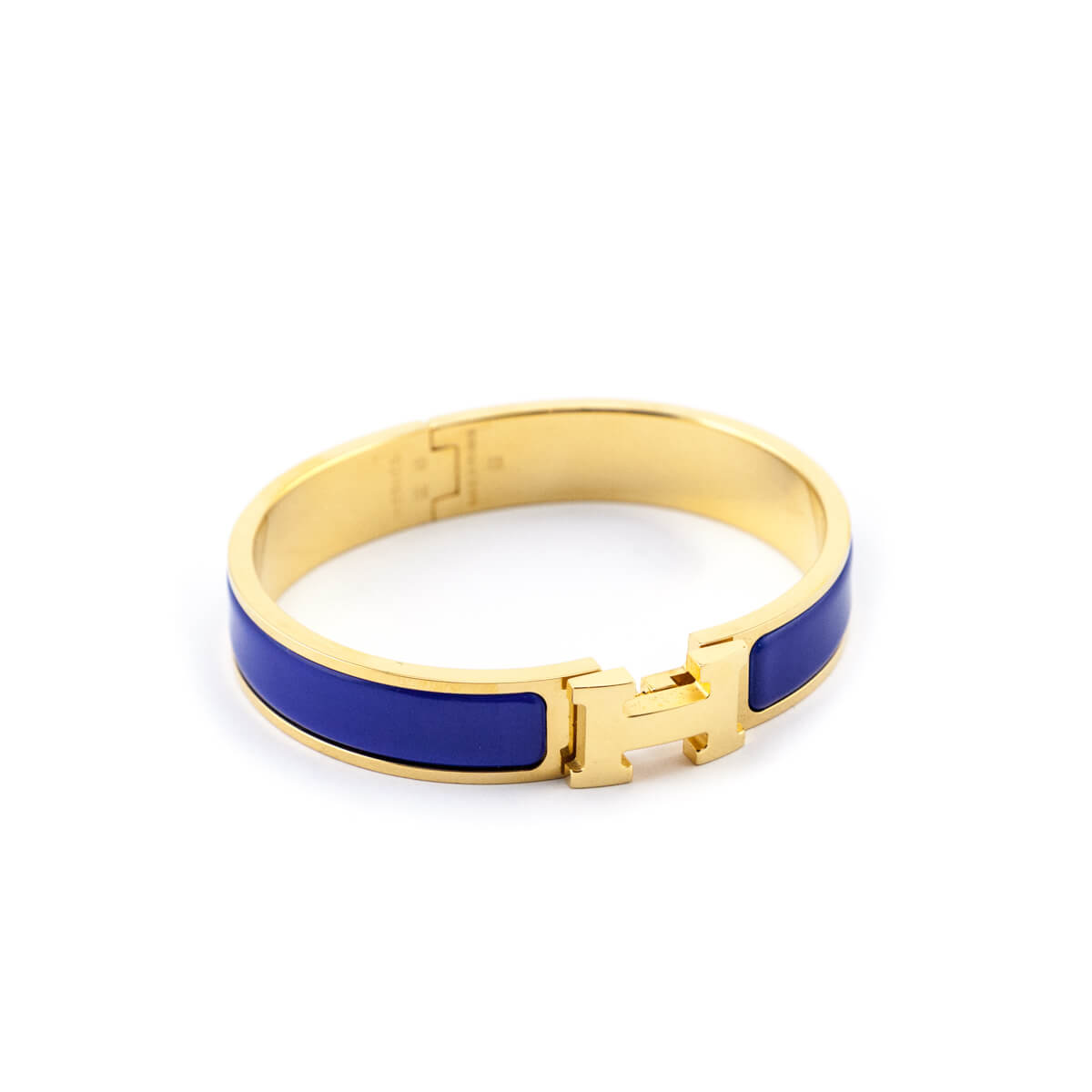 Clic H Bracelet, Jewelry, Last One Letter H Bracelet Blue And Gold