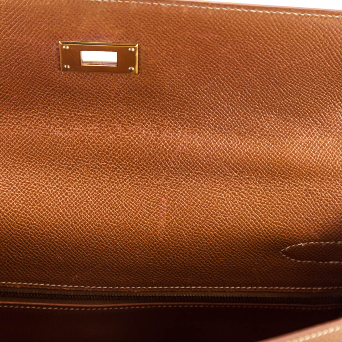 Hermes Gold Epsom Vintage Kelly Retourne 32 - Preloved Hermes Handbags