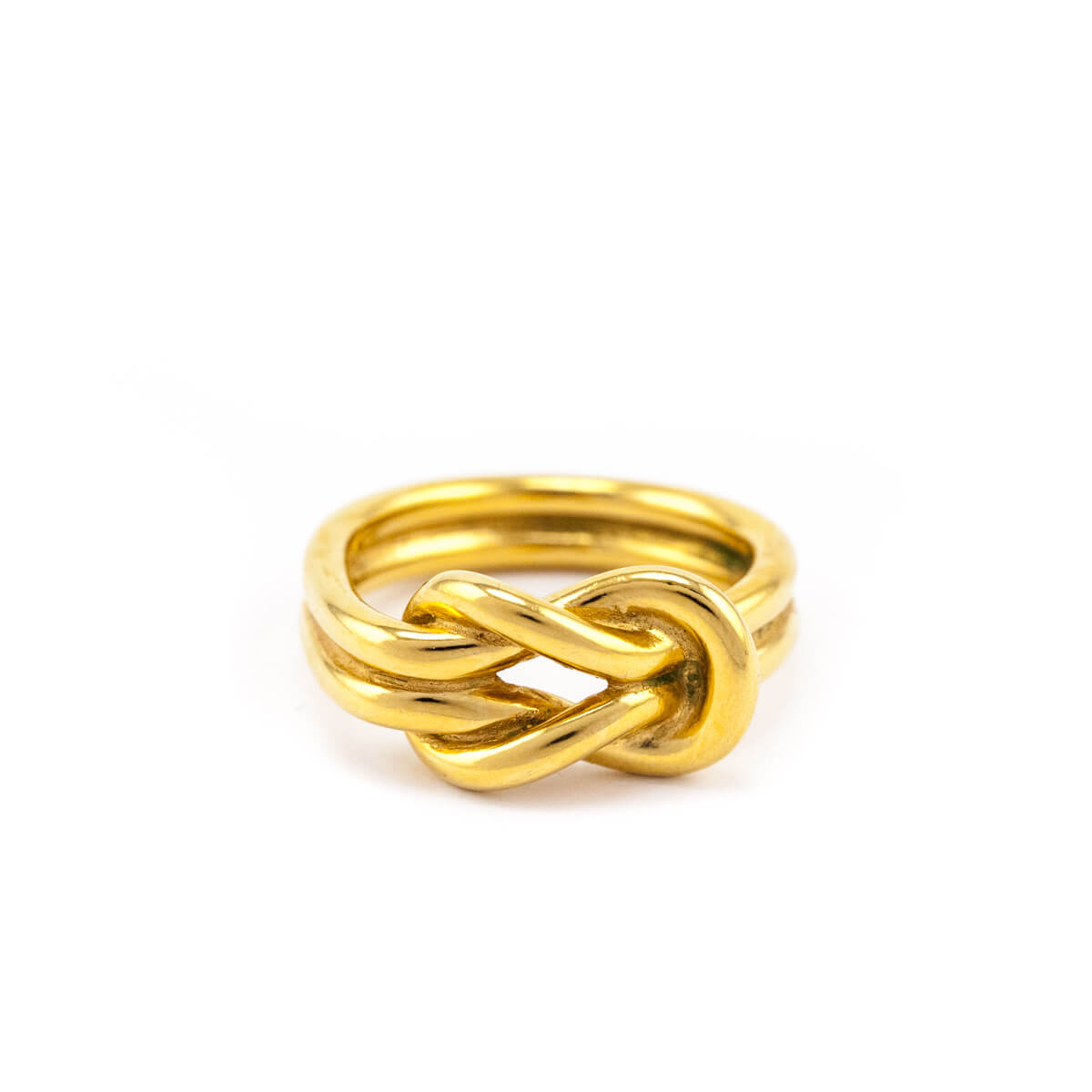 Hermes Gold Knot Scarf Ring