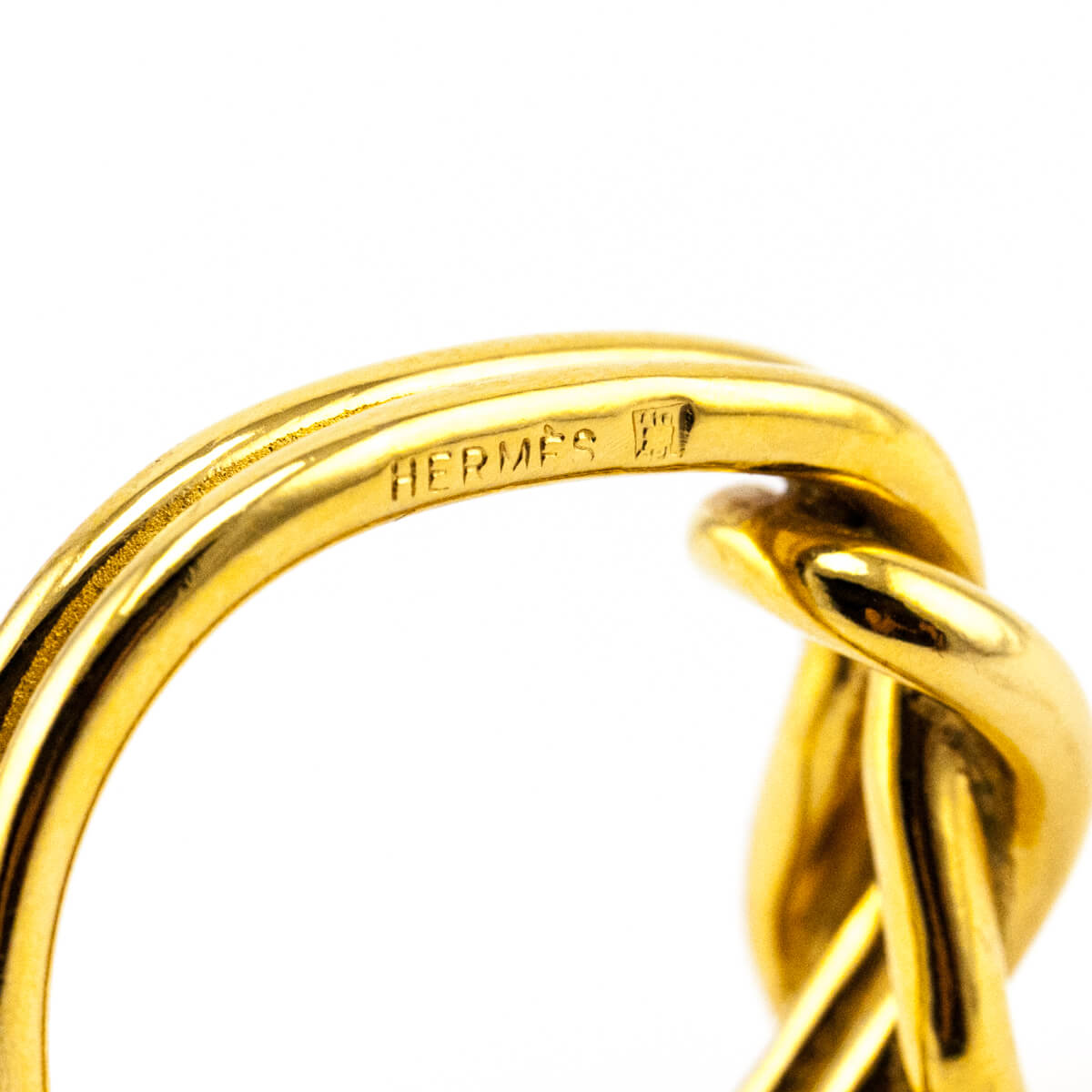 Hermes Gold Knot Scarf Ring - Love that Bag etc - Preowned Authentic Designer Handbags & Preloved Fashions