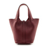 Hermes Rouge Grenat Clemence Picotin 18 - Love that Bag etc - Preowned Authentic Designer Handbags & Preloved Fashions