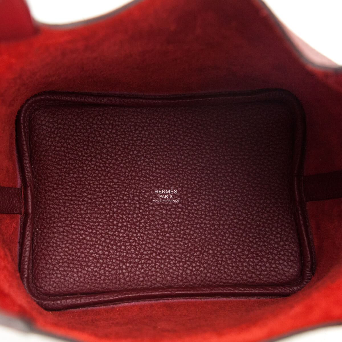 Hermes Rouge Grenat Clemence Picotin 18 - Love that Bag etc - Preowned Authentic Designer Handbags & Preloved Fashions