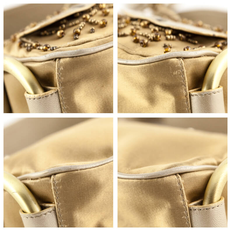 Hogan Gold Embellished Top Handle - Love that Bag etc - Preowned Authentic Designer Handbags & Preloved Fashions