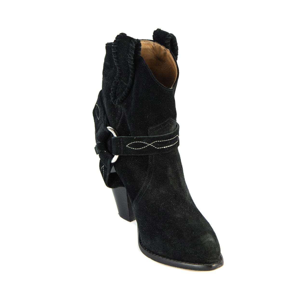 Isabel Marant Etoile Black Suede Ankle Boots Size 6 | FR 37 - Love that Bag etc - Preowned Authentic Designer Handbags & Preloved Fashions