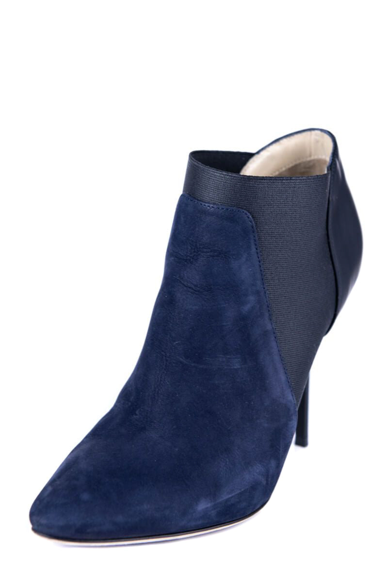 Jimmy Choo Blue Suede Ankle Boots Size 6.5 | EU 36.5 - Love that Bag etc - Preowned Authentic Designer Handbags & Preloved Fashions