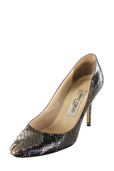 Jimmy Choo Snakeskin Pumps Size US 8 | EU 38 - Love that Bag etc - Preowned Authentic Designer Handbags & Preloved Fashions