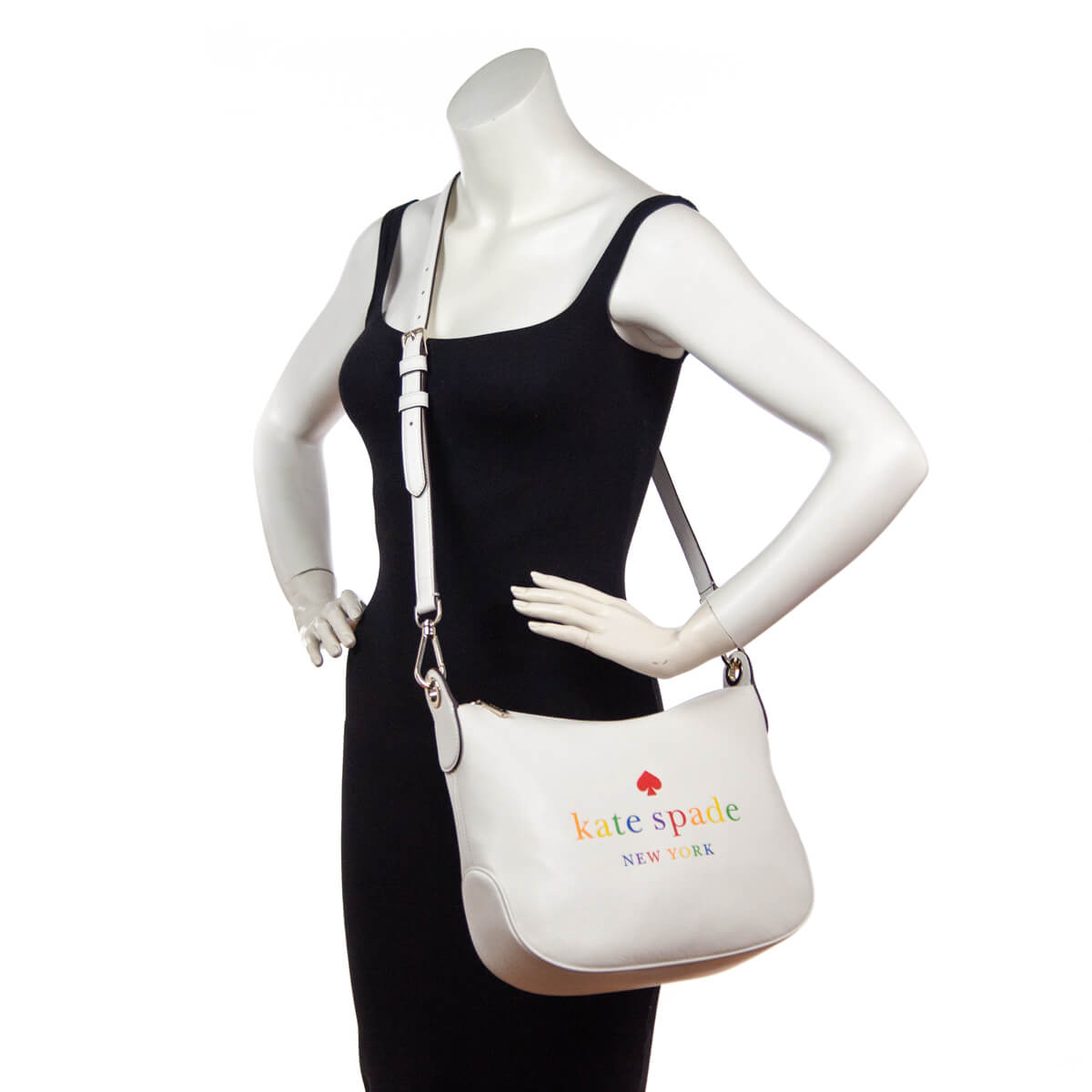 Kate Spade White Leather Rosie Rainbow Bag Shop Designer 53 OFF