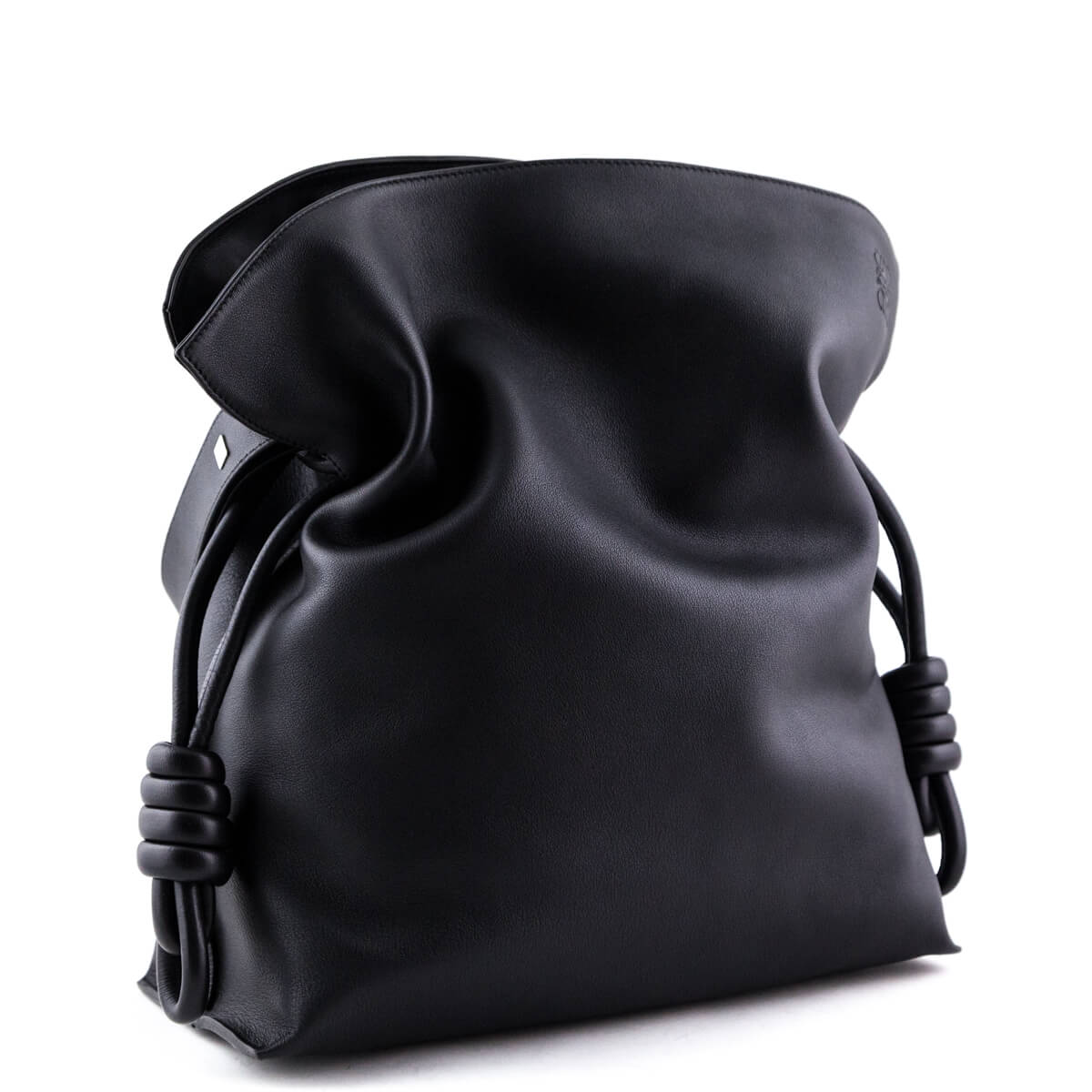Loewe Black Calfskin Flamenco Knot Bag - Love that Bag etc - Preowned Authentic Designer Handbags & Preloved Fashions