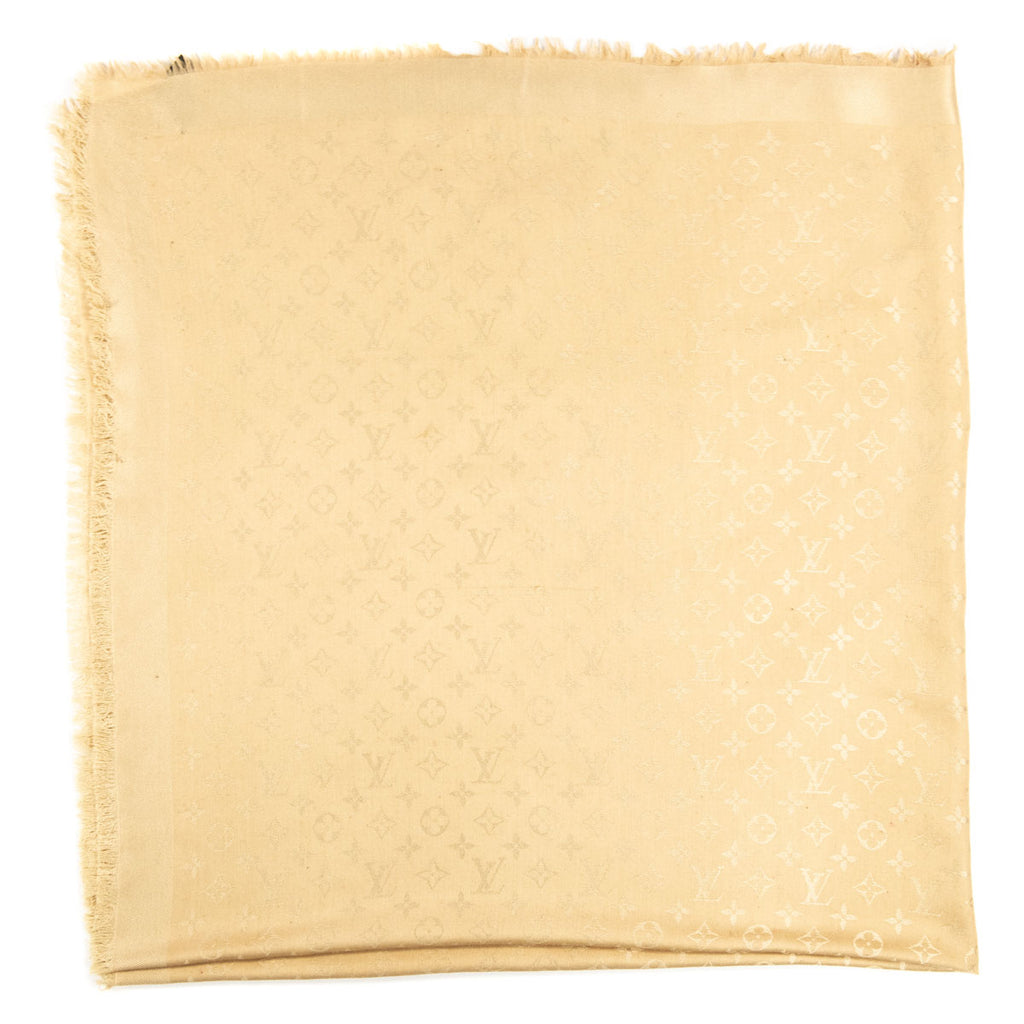 Silk scarf Louis Vuitton Beige in Silk - 23657088