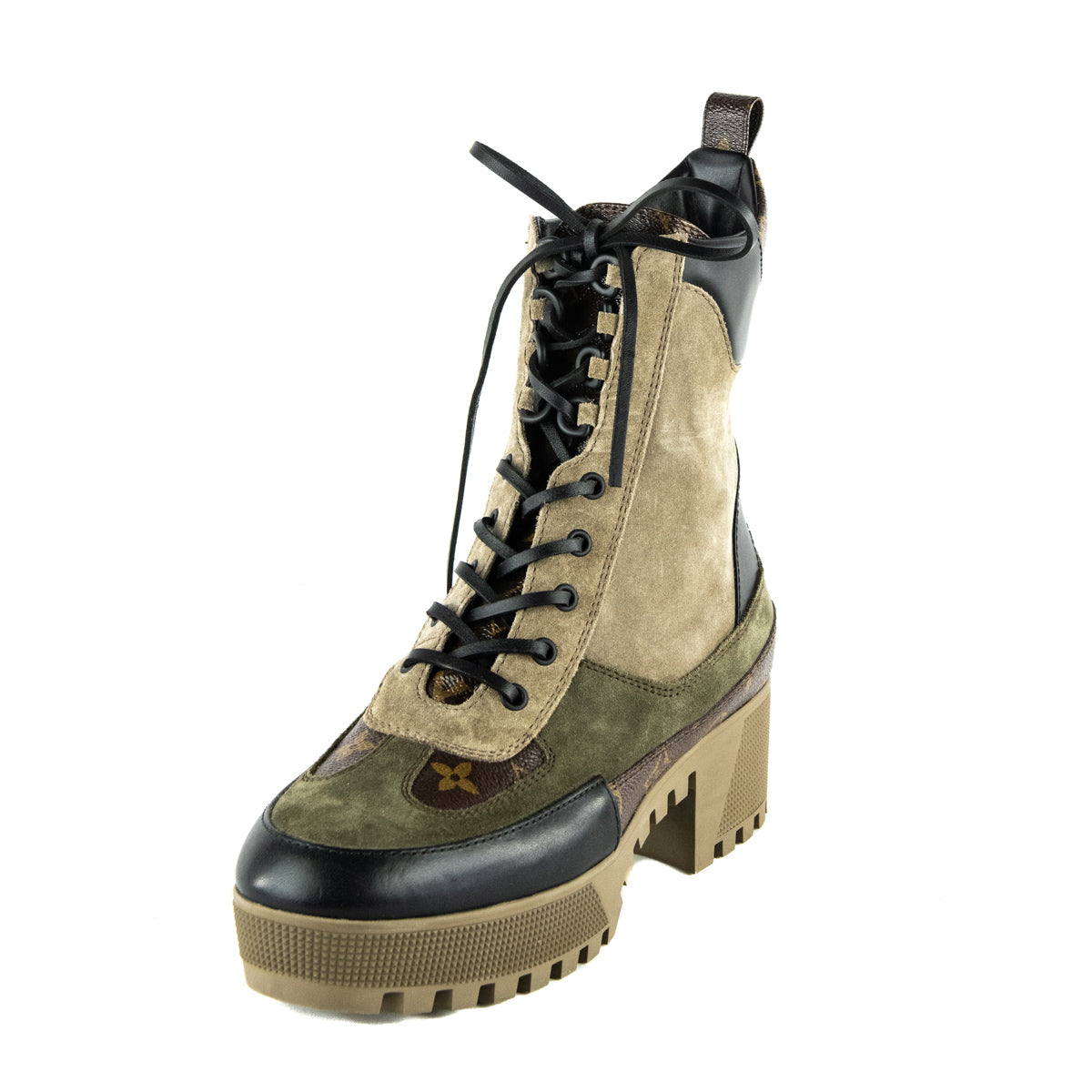Louis Vuitton Monogram Combat Boots Size 11