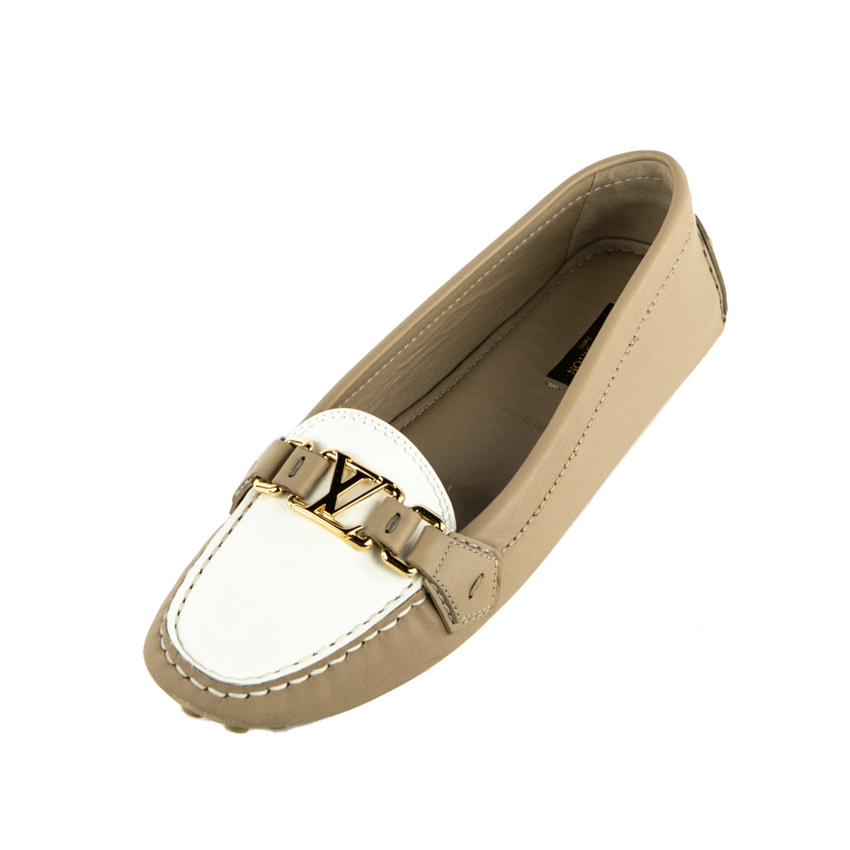 Louis Vuitton Pre-owned Women's Leather Loafers - Beige - EU 36