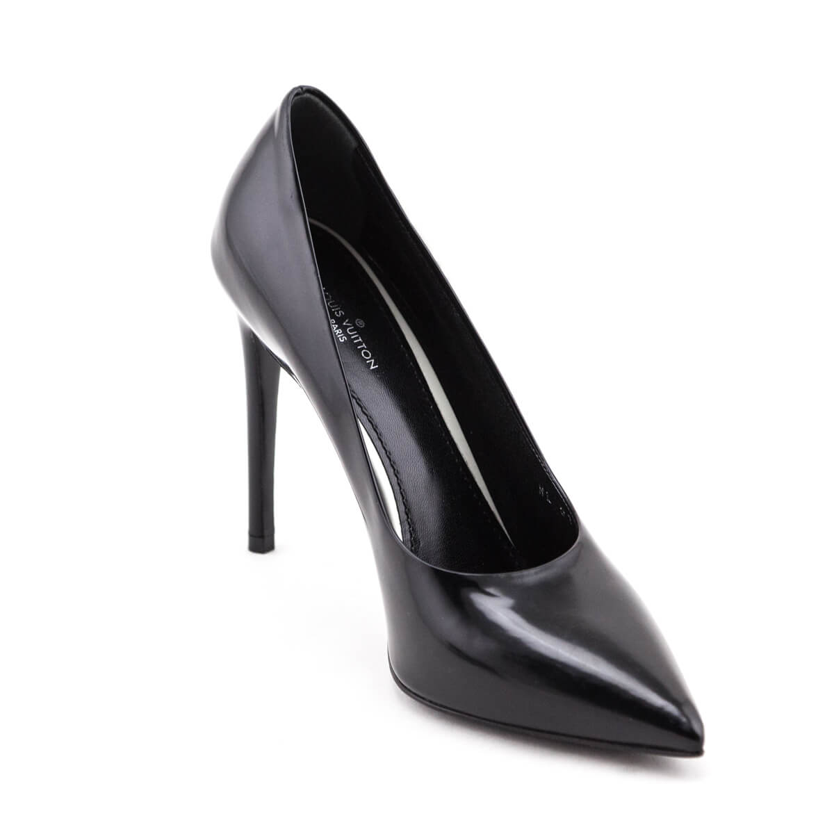 Patent leather heels Louis Vuitton Black size 35.5 EU in Patent leather -  30555224