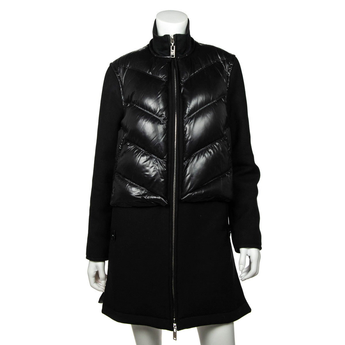 Louis Vuitton Glossy Long Puffer Coat BLACK. Size 36